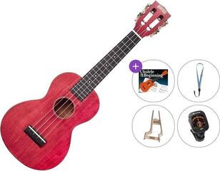 Concert Ukulele Mahalo ML2CR Premium SET Cherry Red Concert Ukulele