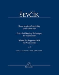 Noten Otakar Ševčík Škola smyčcové techniky pro violoncello op. 2, sešit I a II Noten