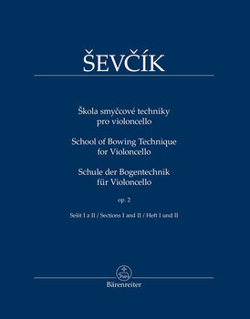 Note za godala Otakar Ševčík Škola smyčcové techniky pro violoncello op. 2, sešit I a II Notna glasba - 1