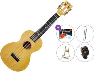 Ukulele da Concerto Mahalo ML2SF Premium SET Sun Flower Ukulele da Concerto