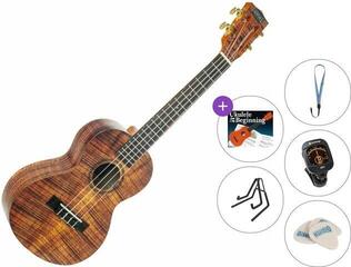 Tenora ukulele Mahalo MA3KA Artist Elite Series Premium SET Photo Flame Koa Tenora ukulele