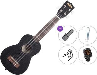 Sopran Ukulele Kala KA-15S Premium SET Black Sopran Ukulele