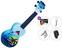 Soprano Ukulele Mahalo Hawaii Premium SET Hawaii Blue Burst Soprano Ukulele