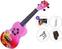 Soprano Ukulele Mahalo Hibiscus Premium SET Hibiscus Red Burst Soprano Ukulele
