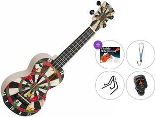 Sopránové ukulele Mahalo MA1DR Art Series Premium SET Šipky Sopránové ukulele