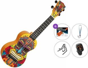 Ukulele soprano Mahalo MA1TK Art Series Premium SET Tiki Ukulele soprano