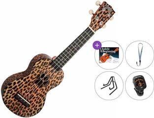 Soprano Ukulele Mahalo MA1CH Art II Series Premium SET Cheetah Soprano Ukulele