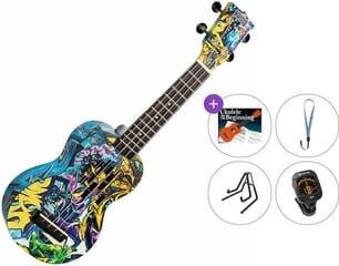 Soprano Ukulele Mahalo MA1GR Art II Series Premium SET Graffiti Soprano Ukulele