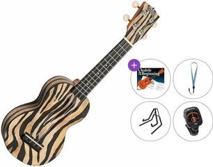 Sopránové ukulele Mahalo MA1ZE Art II Series Premium SET Zebra Sopránové ukulele