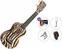 Ukulele soprano Mahalo MA1ZE Art II Series Premium SET Zebra Ukulele soprano