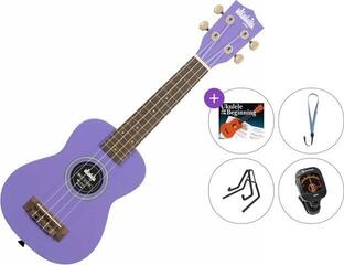Sopránové ukulele Kala Ukadelic Premium SET Ultra Violet Sopránové ukulele