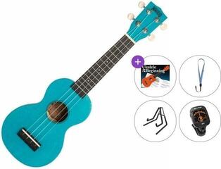 Sopránové ukulele Mahalo ML1AB Premium SET Aqua Blue Sopránové ukulele