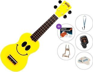 Ukulele soprano Mahalo U-SMILE Premium SET Yellow Ukulele soprano