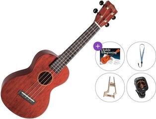 Koncert ukulele Mahalo MH2-TWR Premium SET Trans Wine Red Koncert ukulele