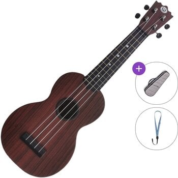 Sopran ukulele Pasadena WU-21W(BK) Basic SET Wood Grain (Black) Sopran ukulele - 1