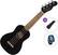 Soprano Ukulele Fender Venice WN BK Basic SET Black Soprano Ukulele