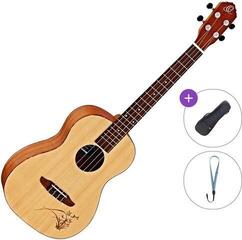 Baritone Ukulele Ortega RU5-BA Premium SET Natural/RU5 Baritone