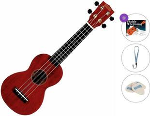 Ukulele soprano Mahalo MS1TRD Standard SET Transparent Red Ukulele soprano