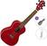 Concert Ukulele Ortega RUFIRE Basic SET Fire Red Concert Ukulele