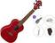 Concert Ukulele Ortega RUFIRE Standard SET Fire Red Concert Ukulele