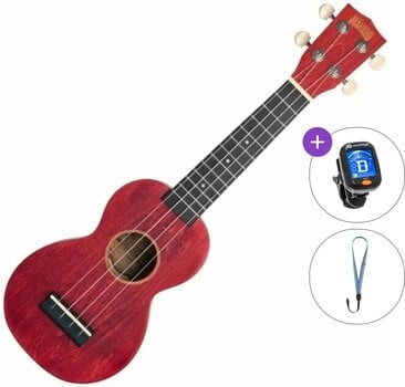 Sopraninė ukulelė Mahalo ML1CR Basic SET Cherry Red Sopraninė ukulelė - 1