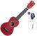 Sopraninė ukulelė Mahalo ML1CR Basic SET Cherry Red Sopraninė ukulelė