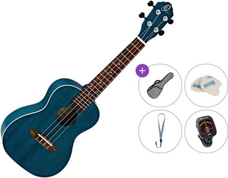 Ukulele concert Ortega RUOCEAN Standard SET Ocean Albastru Ukulele concert - 1