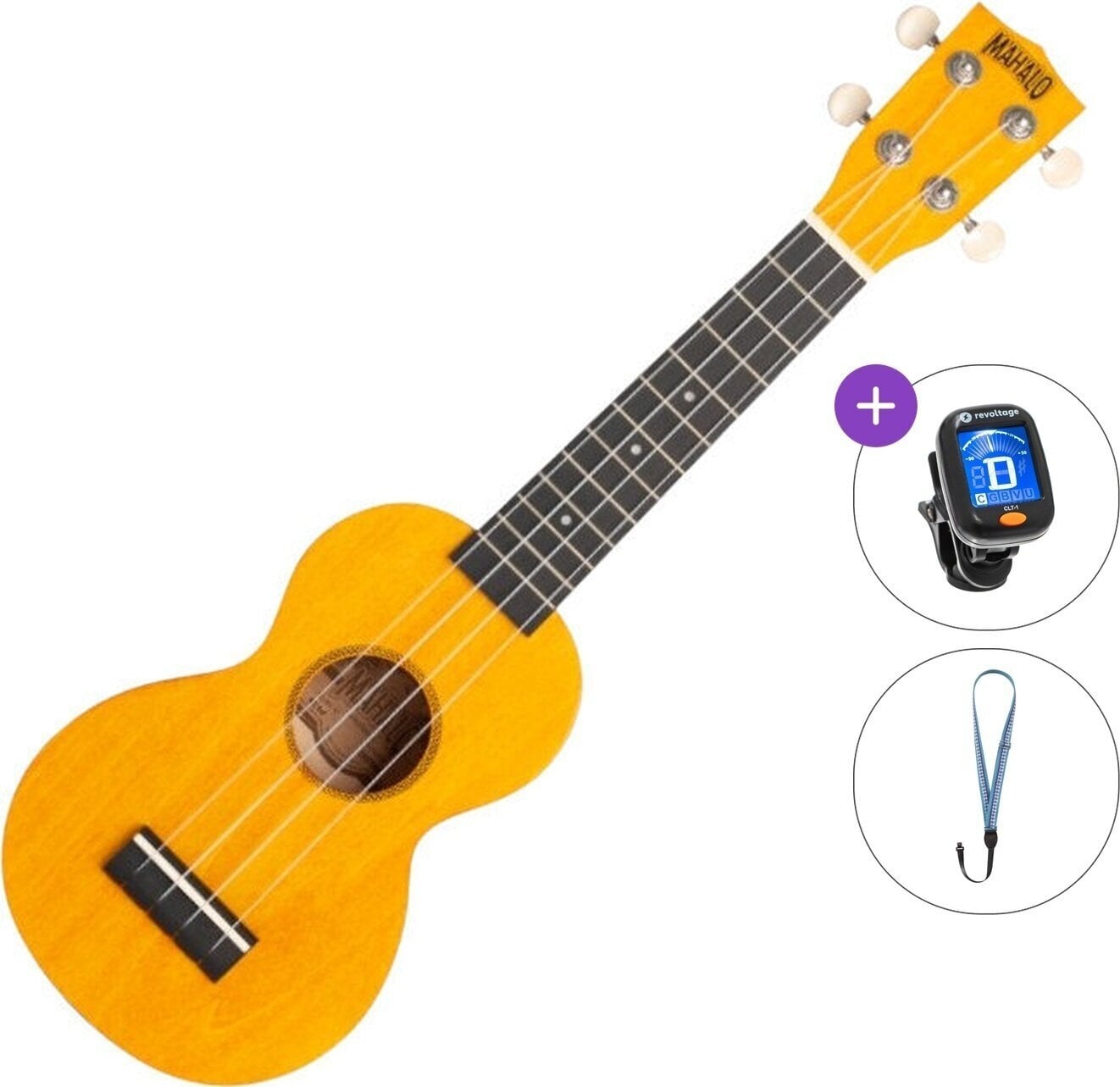 Сопрано укулеле Mahalo ML1SF Basic SET Sunflower Сопрано укулеле