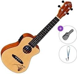 Konserttiukulele Ortega RU5CE Basic SET Natural Konserttiukulele