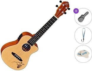 Konserttiukulele Ortega RU5CE Standard SET Natural Konserttiukulele