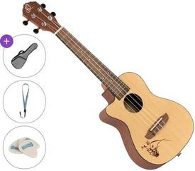 Konserttiukulele Ortega RU5CE-L Standard SET Natural Konserttiukulele