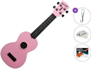 Ukulele soprano Kala Waterman Basic SET Soft Pink Ukulele soprano