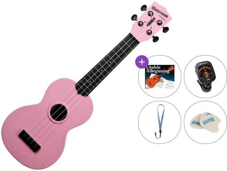 Ukulele soprano Kala Waterman Standard SET Soft Pink Ukulele soprano - 1