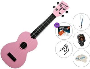 Ukulele soprano Kala Waterman Premium SET Soft Pink Ukulele soprano