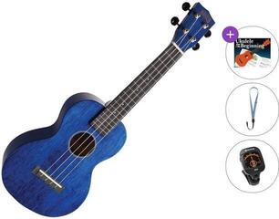 Konserttiukulele Mahalo MH2-TBU Standard SET Trans Blue Konserttiukulele