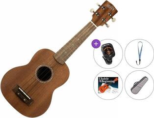 Soprano Ukulele Henry's HEUKE10M-S01 Premium SET Natural Soprano Ukulele