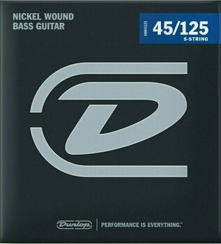 Saiten für 5-saitigen E-Bass, Saiten für 5-Saiter E-Bass Dunlop DBN 45125 - 1