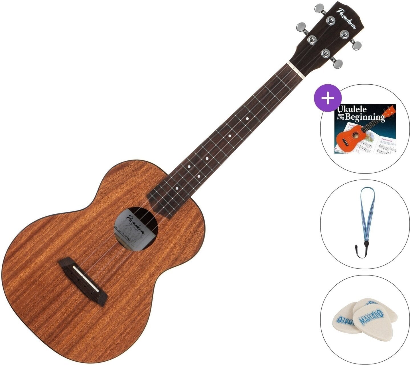 Тенор укулеле Pasadena PU-10T Standard SET Natural Тенор укулеле