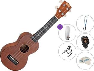 Ukulele soprano Mahalo MJ1 Premium SET Transparent Brown Ukulele soprano