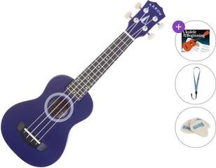 Soprano Ukulele Arrow PB10 S Standard SET Dark Blue Soprano Ukulele