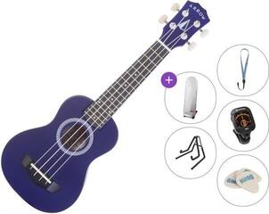 Soprano Ukulele Arrow PB10 S Premium SET Dark Blue Soprano Ukulele