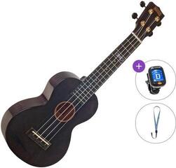 Konsert-ukulele Mahalo MH2WTBK Basic SET Transparent Black Konsert-ukulele
