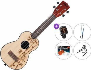 Soprano Ukulele Kala KA-UK Premium SET Bamboo Soprano Ukulele