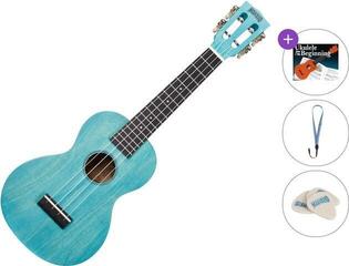 Konsert-ukulele Mahalo ML2AB Standard SET Aqua Blue Konsert-ukulele