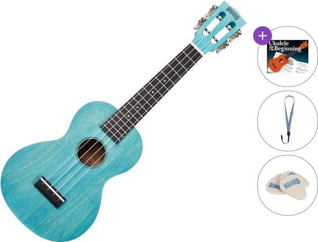 Konsert-ukulele Mahalo ML2AB Standard SET Aqua Blue Konsert-ukulele - 1