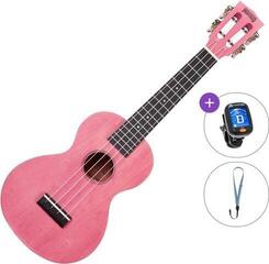 Konserttiukulele Mahalo ML2CP Basic SET Coral Pink Konserttiukulele
