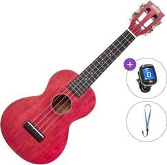 Konsert-ukulele Mahalo ML2CR Basic SET Cherry Red Konsert-ukulele
