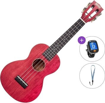 Konsert-ukulele Mahalo ML2CR Basic SET Cherry Red Konsert-ukulele - 1