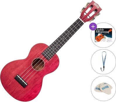 Konsert-ukulele Mahalo ML2CR Standard SET Cherry Red Konsert-ukulele - 1