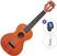 Konserttiukulele Mahalo ML2OS Basic SET Orange Sunset Fade Konserttiukulele